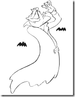 Halloween colorear dibujos de drácula | Trato o truco